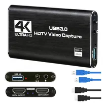 Comprar Capturadora Video Hdmi 4k Ultra Audio Mic In Streaming 3.0
