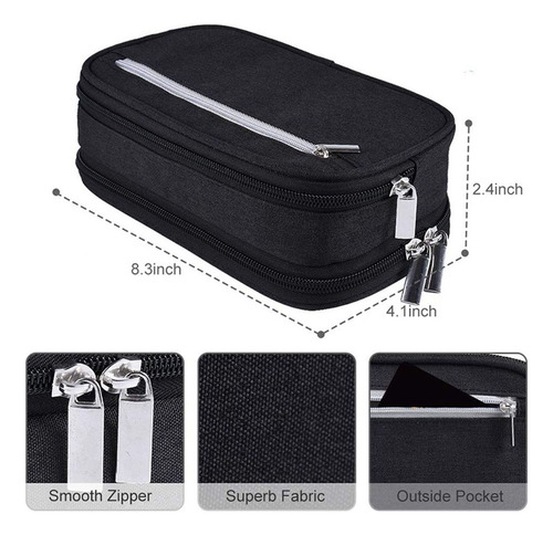 . 2 Estuches For Lápices, Estuches De Gran Capacidad, Bolsa