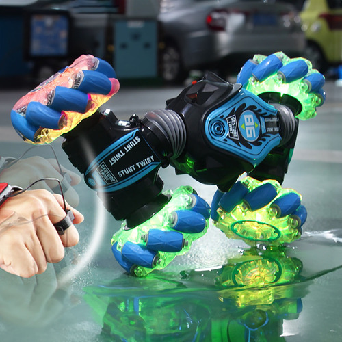 Coche Teledirigido Juguete Rc 4wd Carro Acrobático Con Led