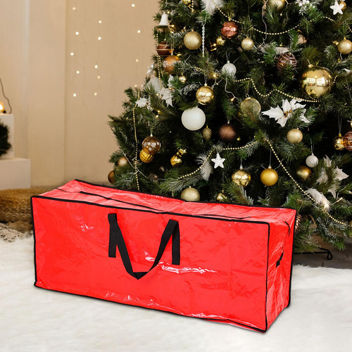 Bolsa De Almacenamiento Para Árbol De Navidad, Adorno Rojo