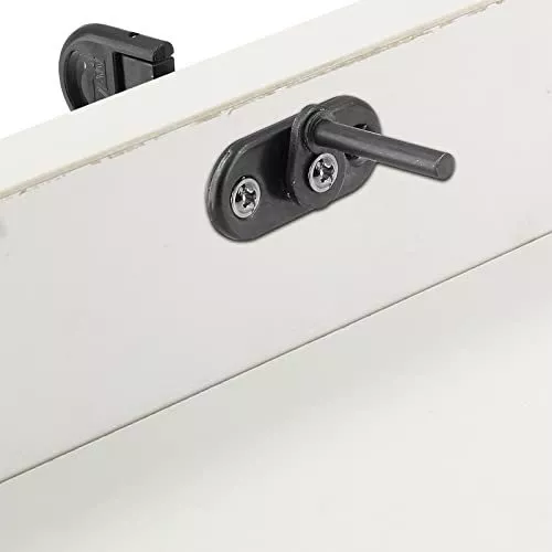 Jiozermi 2 Sets Zinc Alloy Drawer Lock with 2 Keys, Linkage Desk Lock,  Replacement Lock for Showcase Cabinet Furniture