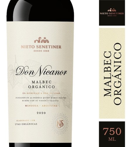 Vino Don Nicanor Organico  X 750 Ml