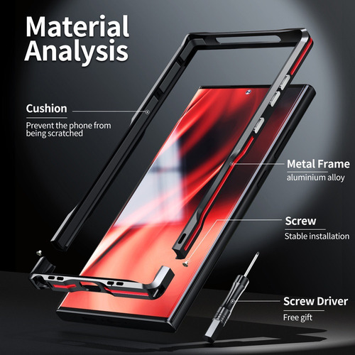 Funda Metal For Samsung Galaxy S24 Ultra S23 S22 S21 S21+
