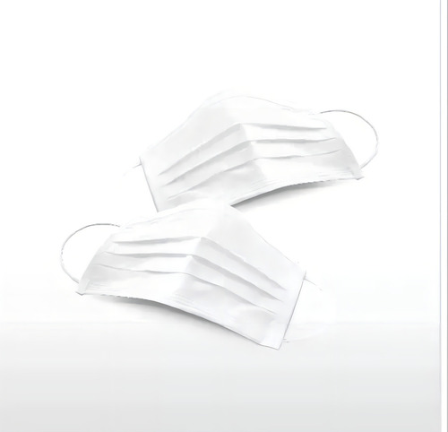 Mascara Descartável Proteção Com Elástico Pacote 100 Unidade Cor Branco Desenho Do Tecido Liso