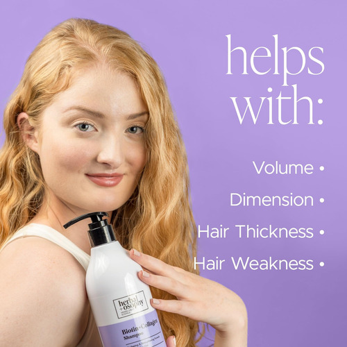 Conjunto De Shampoo E Condicionador De Biotina E Colágeno He