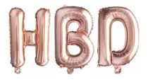 Comprar Globos Hbd Para Celebrar Cumpleaños Happy Birth Day Ororosa 