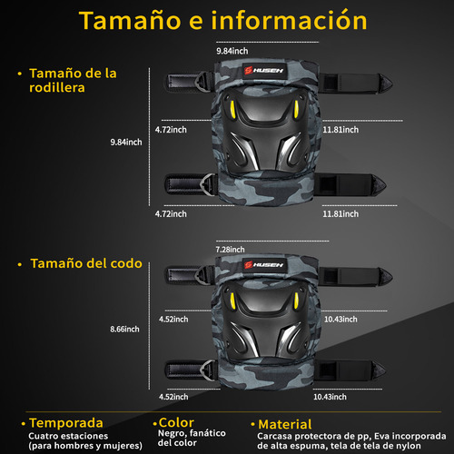 Proteccion Para Motociclistas Rodilleras Coderas Kusek