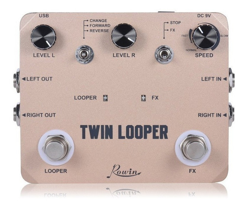 Pedal Guitarra Rowin Twin Looper