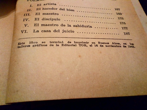 Libros Antiguos - Ed Tor - El Ruiseñor Y La Rosa - 1942 - (Usado)