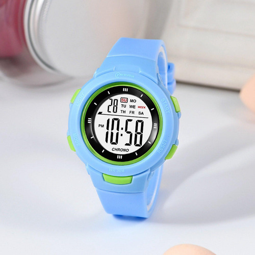 3 Reloj Digital Para Niños Reloj De Pulsera Para Azul Claro