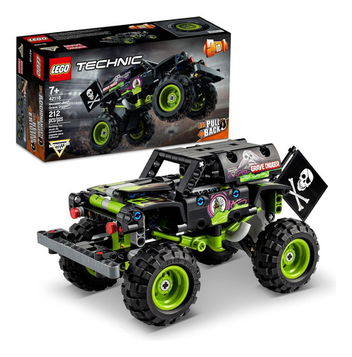 Lego Todo Terreno Technic Monster Jam Cueva Pirata Black Gre