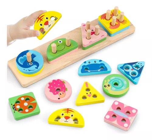 Juguetes Montessori Para Niños Y Niñas De 1, 2 Y 3 Años,.