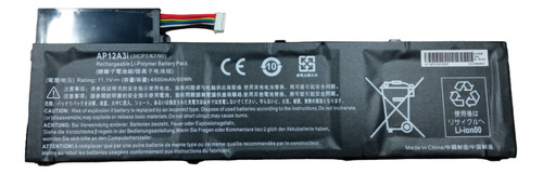 Bateria Compatible Para Notebook Acer Ap12a3i Aspire M3 M5