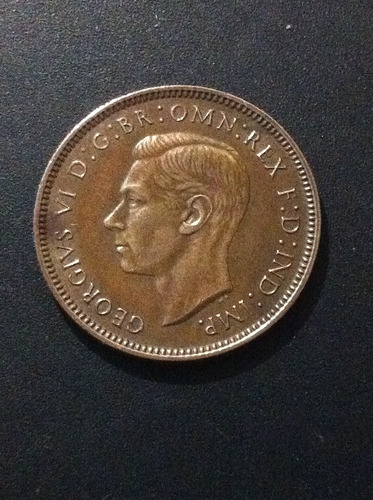 Moneda  De Gran Bretaña 1946 Sin Circular George V|+ Regalo 
