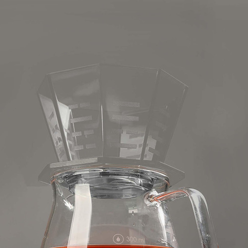 Taza De Filtro De Café, Embudo De Preparación De Claro