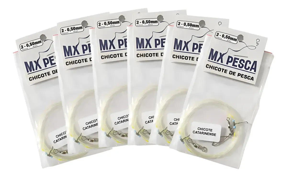 Snap De Pesca Mx Pesca Kit Chicotes Pesca De Praia Número 2 6 U