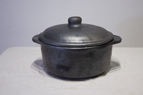 Olla De Barro Platinado Chica Tipo Essen Plateado