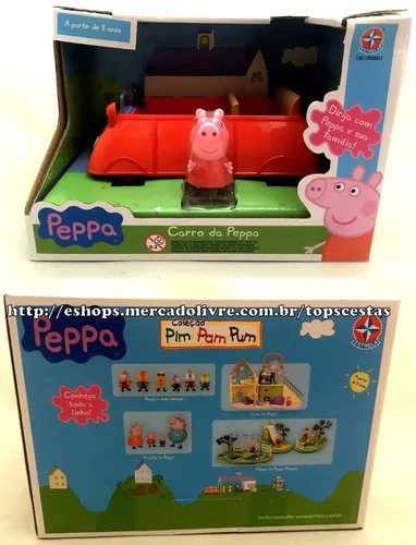 Casinha Casa Peppa Pig Completa Acessórios E Jardim - Dtc