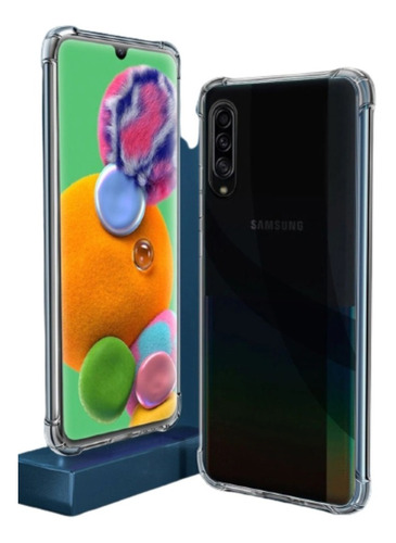 Carcasa Forro Funda Para Samsung A10 Reforzada Transparente