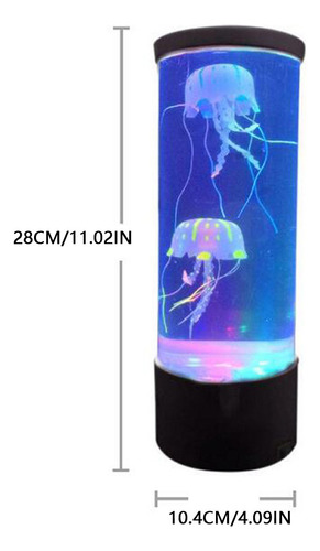 Lámpara De Medusa Simulada Con Luz Nocturna, Usb, Led Colori