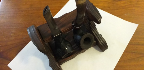 Imagen 4 de 5 de Base O Porta Pipas De Madera 10 V