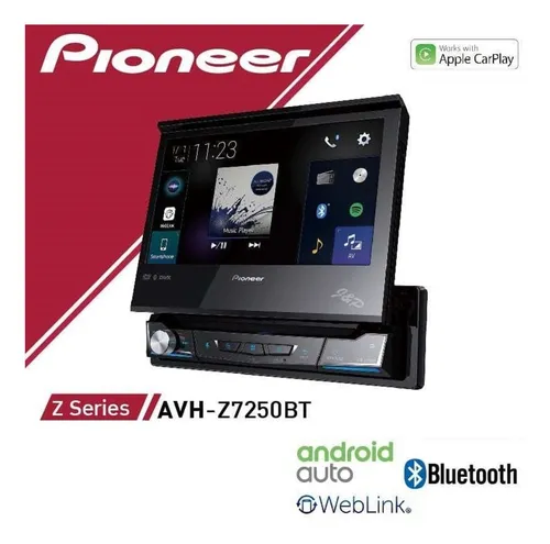 Radio Pioneer Avh-z7250bt Carplay Android Auto 7 Motorizado