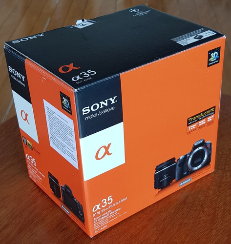 Câmera Sony Alpha A35 Com Defeito Lente Case Carregador