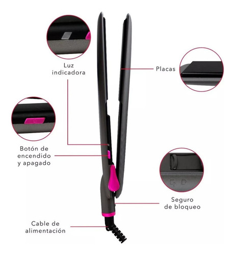 Rca Combo Alaciadora Plancha De Cabello Y Secadora 1900w