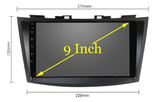 Radio Suzuki Swift 2013-18 2+32g Ips Carplay Adroid Auto