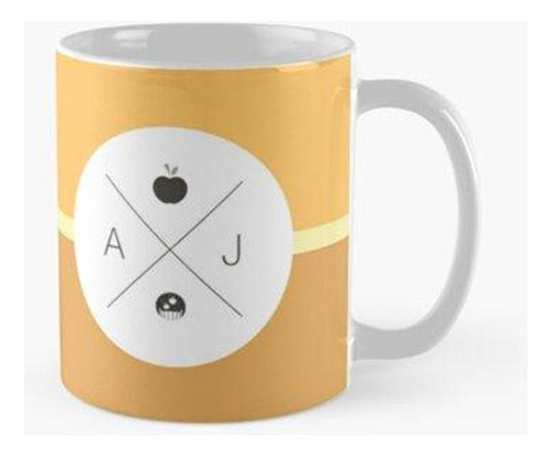 Taza My Little Pony - Logotipo De Applejack Hipster Calidad 