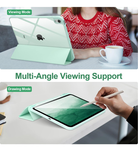 Funda Para Ipad 10ª Generación 2022 Rígida Transparente Verde Nombre Del Diseño