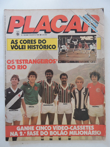 Placar #689 Poster Do Grêmio Campeão Libertadores 1983