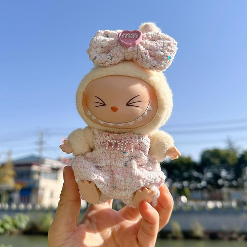 Conjunto De Ropa De Muñeca De Peluche Con Lazo Estilo A
