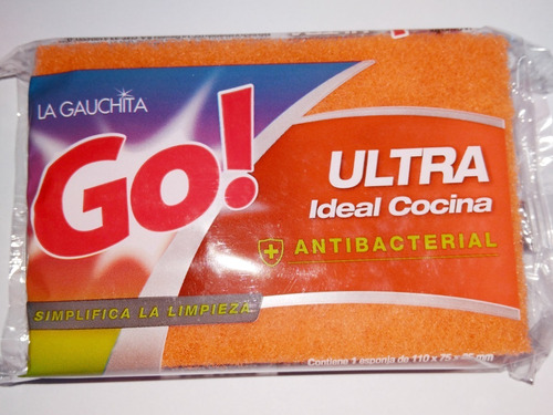 Esponja La Gauchita Go Ultra Ideal Cocina Antibacterial