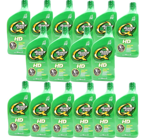 Aceité Monogrado Sae40 Hd Quaker State 946ml C/u 16pz