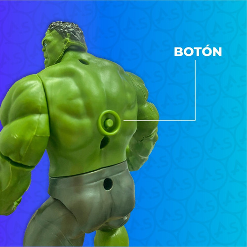 Imagen 5 de 10 de Muñeco Hulk Mini Articulado Figura Accion Avengers Con Luz