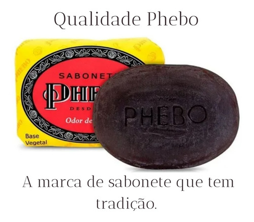 Imagem 2 de 6 de Sabonete Phebo Odor De Rosas - Kit C/12 Unidades