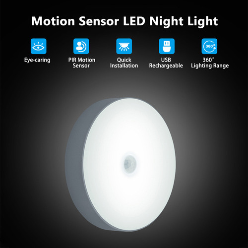 Yaya Luz Noturna Led Com Sensor De Movimento Recarregável
