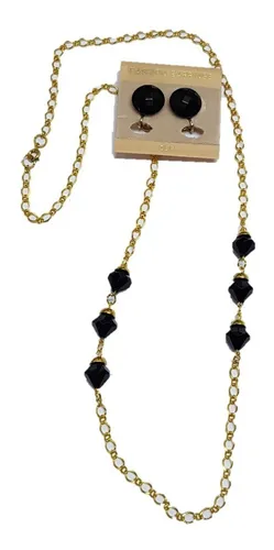 comprar Juego Collar Y Caravana Enchapado Oro Cod. 7j
