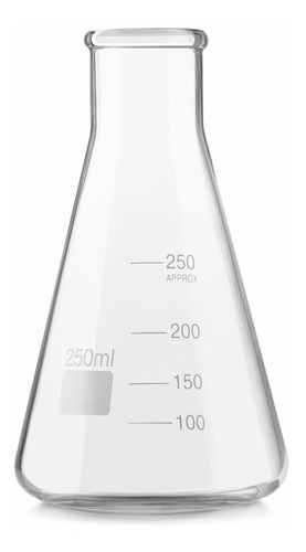 Erlenmeyer Graduado Borosilicato 3.3 Clase A Iso 1773  250ml