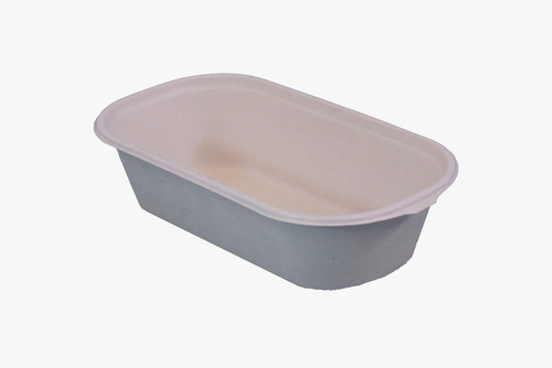 Contenedor Bowl Ovalado 29 Oz Caja Con 500 Pzas Compostable