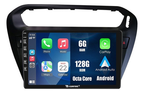 Radio Estéreo Android Para Peugeot 301 2013-2016 6+128g