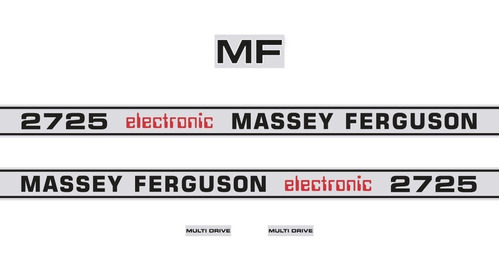 Adhesivo Tractor Massey Ferguson 2725 Electronic Frances