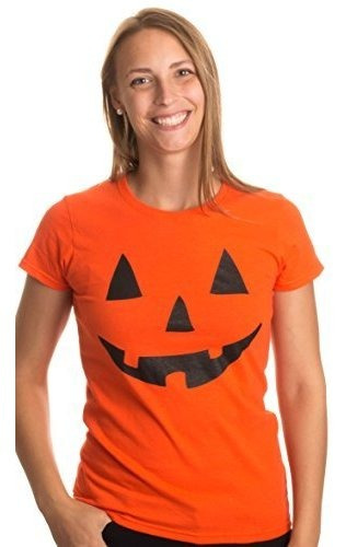 Camiseta De Calabaza De Halloween Para Mujer