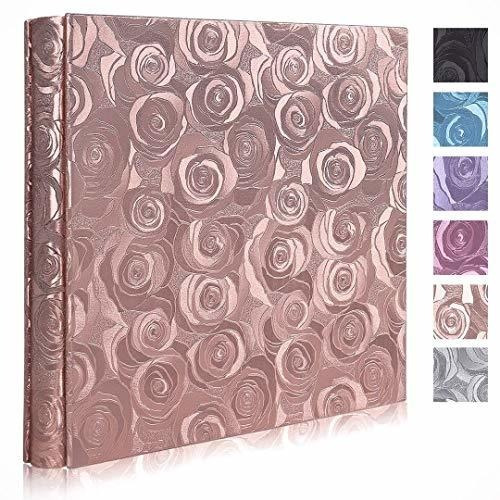 Recutms Cover Photo Album 600 Pockets Hold 4x6 Photos,rose P