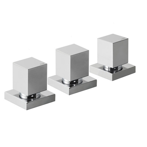 Combo Grifería Peirano Lago Lavatorio + Bidet + Ducha Trans Color Cromado