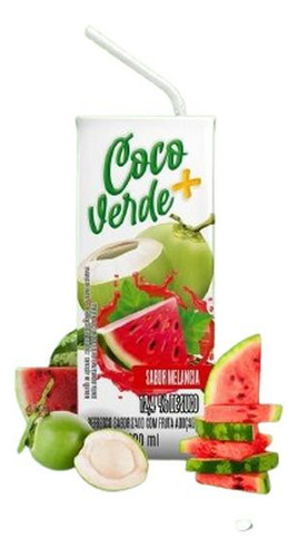 Kit 27 Un Coco Verde Mais Melancia 200ml Caixa