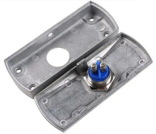 Boton Pulsador Metalico Control De Acceso Exit No /489