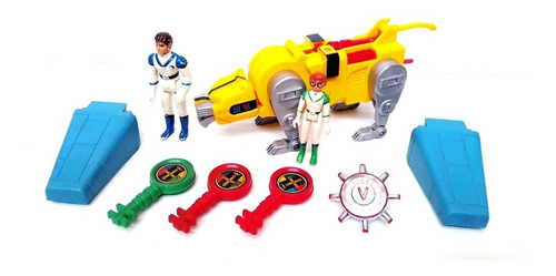 Voltron Vintage Lote Leon Amarillo Castillo Figura (Usado)