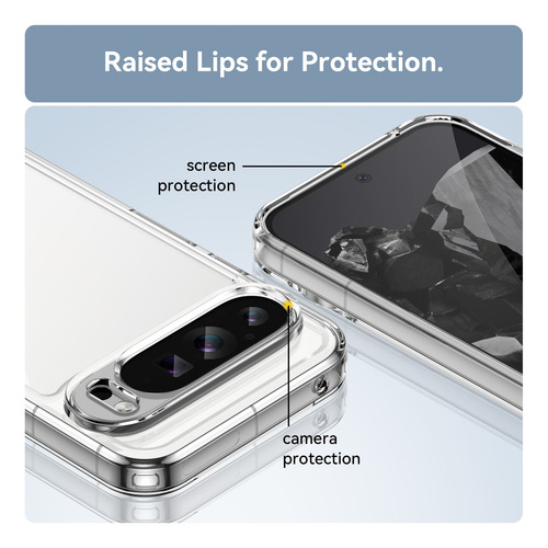 Funda Para Google De Pixel 9 Pro Xl,pixel 9/pixel 9 Pro Celulares Carcasas + Mica Cristal Pantalla Protectores Transparente Google Pixel 9 Pro/pixel 9
